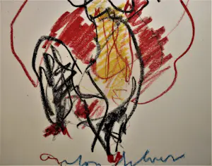 Anton Heyboer - Vrolijke kleurige danseres kopen? Bied vanaf 300!