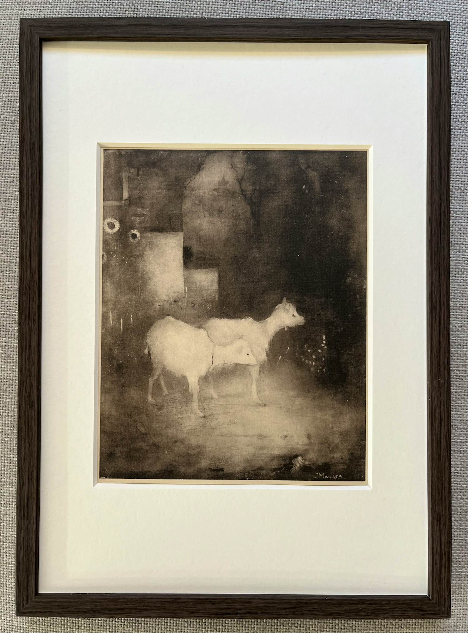 Jan Mankes - Originele Heliogravure Geitjes in Bos 1923 verkocht voor € 135!