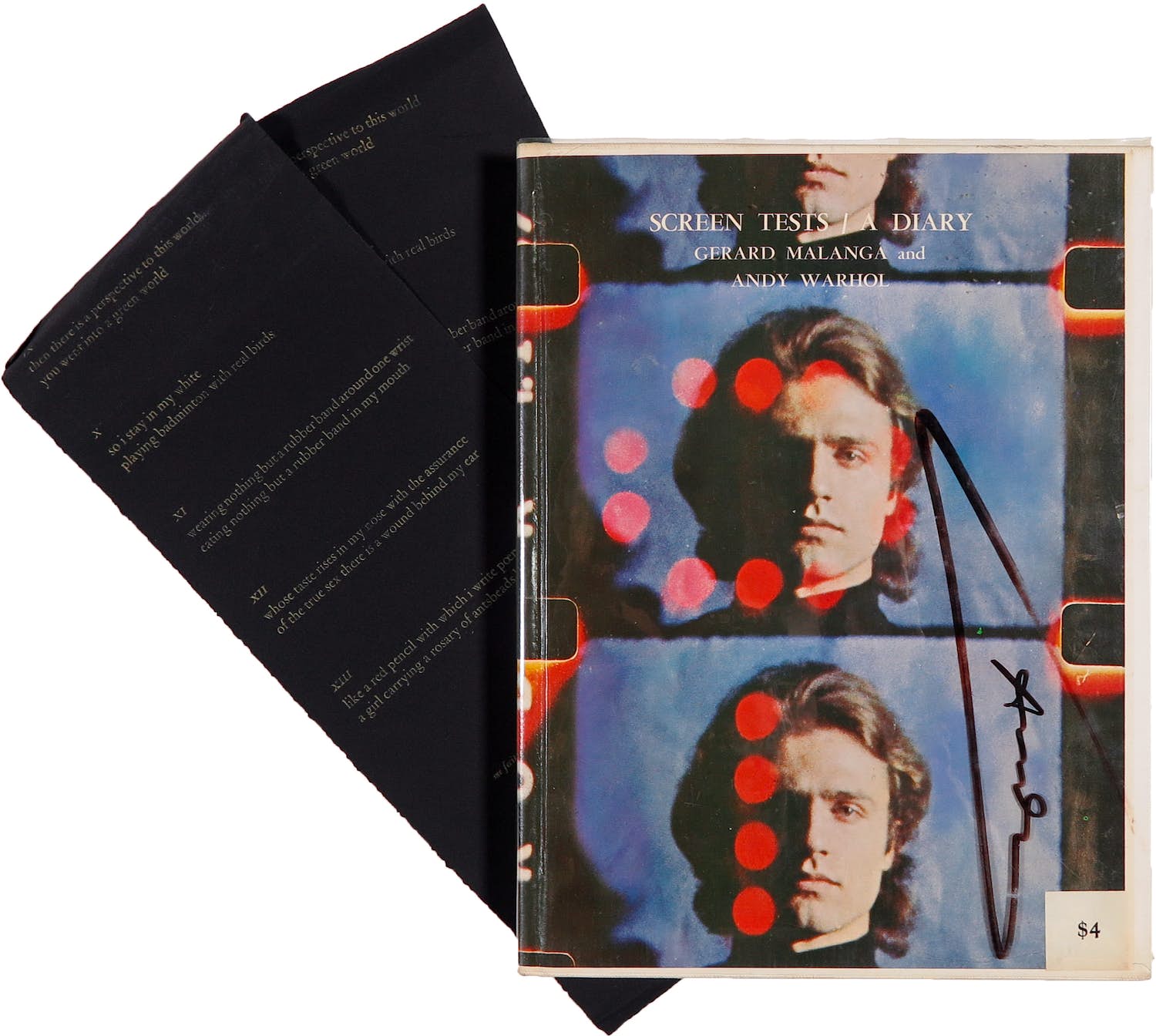 Andy Warhol - Gesigneerd boek met persoonlijke noot, Screen tests: A diary kopen? Bied vanaf 1!