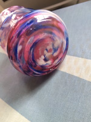 Niet of onleesbaar gesigneerd - Veelkleurige flesvaas kopen? Bied vanaf 10!