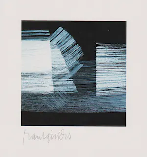 Raul ISIDRO - Twee handgesigneerde zeefdrukken: Geometrische Composities I, II kopen? Bied vanaf 25!