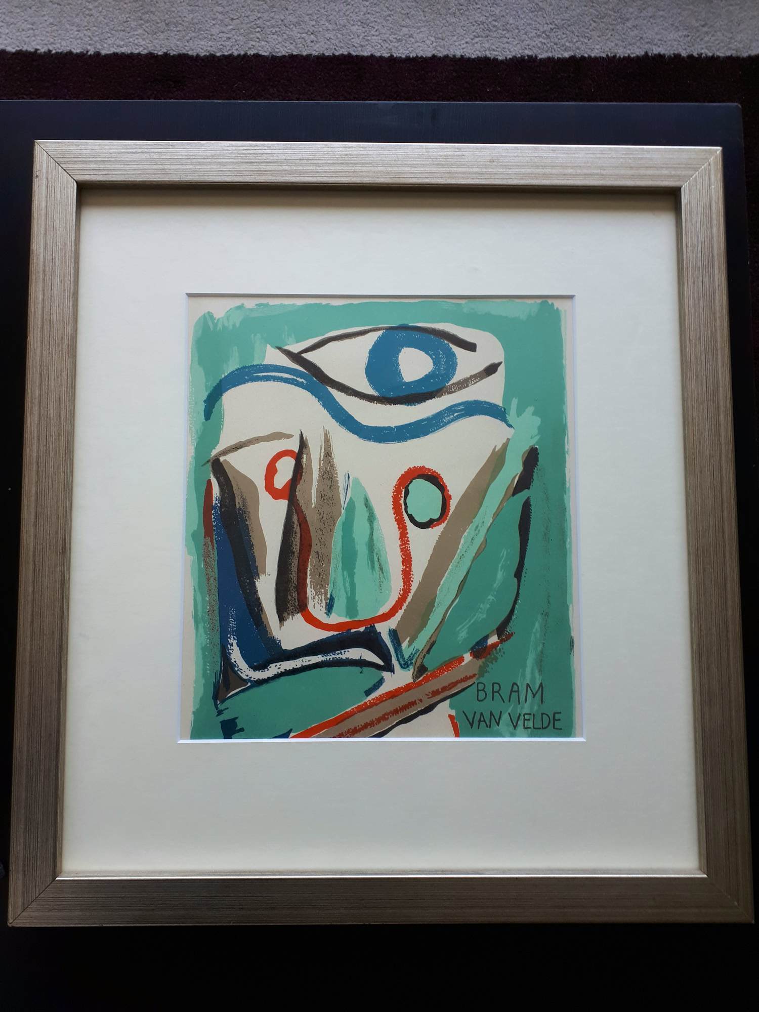Bram van Velde - Litho Boekomslag Derrière le Miroir verkocht voor € 50!