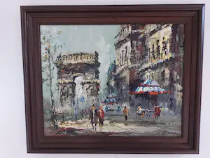 Louis Charles Basset - Tafereel op de Arc de Triomphe kopen? Bied vanaf 150!