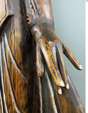 Niet of onleesbaar gesigneerd - Staande houten Boedhha - 175cm kopen? Bied vanaf 1!