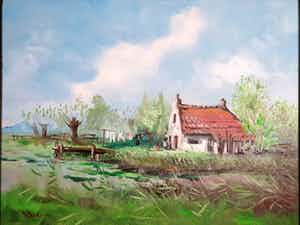 Henk Poeder - Waterfront wassen jurk uitbreiding verkocht voor € 50!