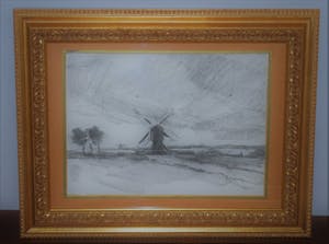 Arend Jan van Driesten - (leerling Th. de Bock) - Molens bij Leiden kopen? Bied vanaf 65!