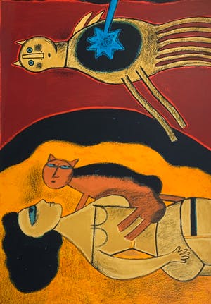 Corneille - Femme et chat kopen? Bied vanaf 425!