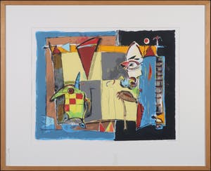 Cor de Jong - Zeefdruk, Ritueel - Ingelijst kopen? Bied vanaf 10!