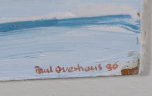 Paul Overhaus - Acryl op board, Wolken - Ingelijst kopen? Bied vanaf 70!