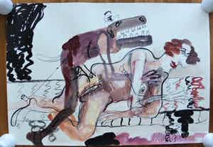 Anton Martineau - gemengde techniek verkocht voor € 245!