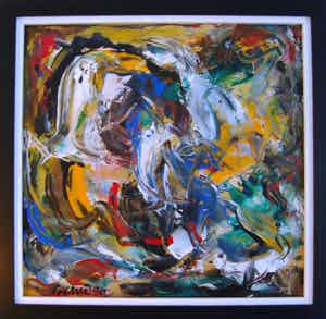 Gerriet Postma - Abstract werk verkocht voor € 1050!