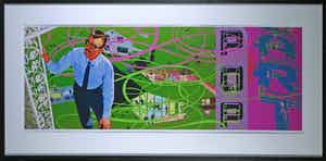 Alfred Degens - Lambdaprint, Pop Art - Ingelijst (Zeer groot) verkocht voor € 35!