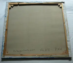 George Degenhart - Acrylverf op doek , Abstracte voorstelling - 80 x 80 cm. – 2011 kopen? Bied vanaf 80!