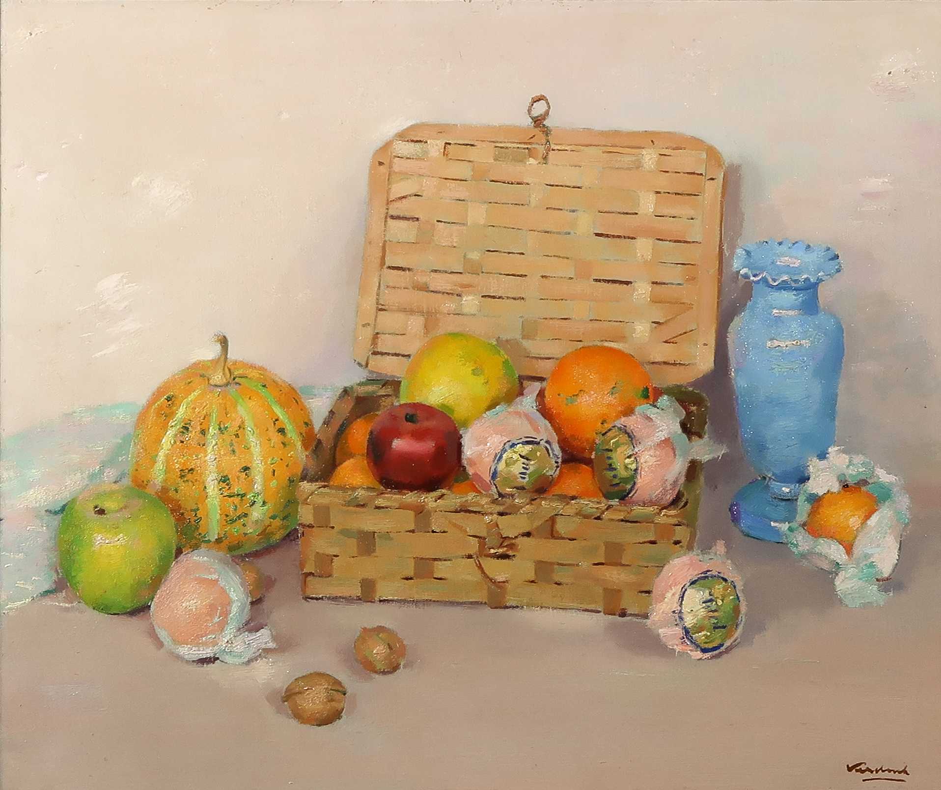 Frits Verdonk - Olieverf op board, Stilleven - Ingelijst kopen? Bied vanaf 1!