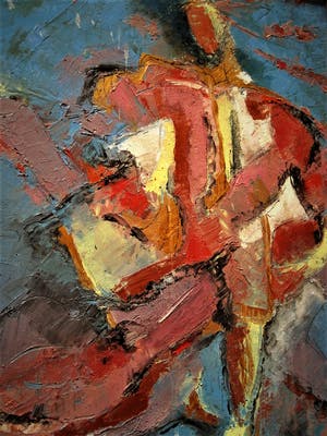 Niet of onleesbaar gesigneerd - Russisch ? expressionistisch olieverf "de Ballerina" gesigneerd Shukaev kopen? Bied vanaf 10!