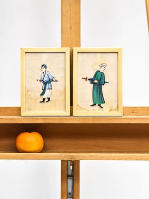 Niet of onleesbaar gesigneerd - Tweeluik: strijders kopen? Bied vanaf 1!