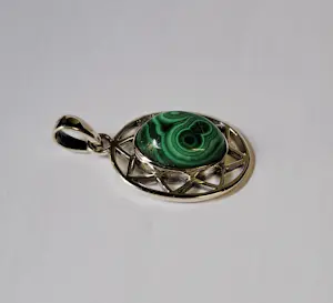 Nieuwe zilveren hanger met malachiet kopen? Bied vanaf 65!