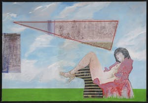 Aat Verhoog - Gemengde techniek op doek, Zonder titel (Groot) kopen? Bied vanaf 100!