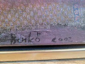 Marianne Benko - Abstracte kunst met gemengde techniek van olieverf en encaustiek kopen? Bied vanaf 375!