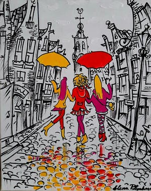 Elena Polyakova - Wandeling in Kalverstraat Amsterdam kopen? Bied vanaf 75!