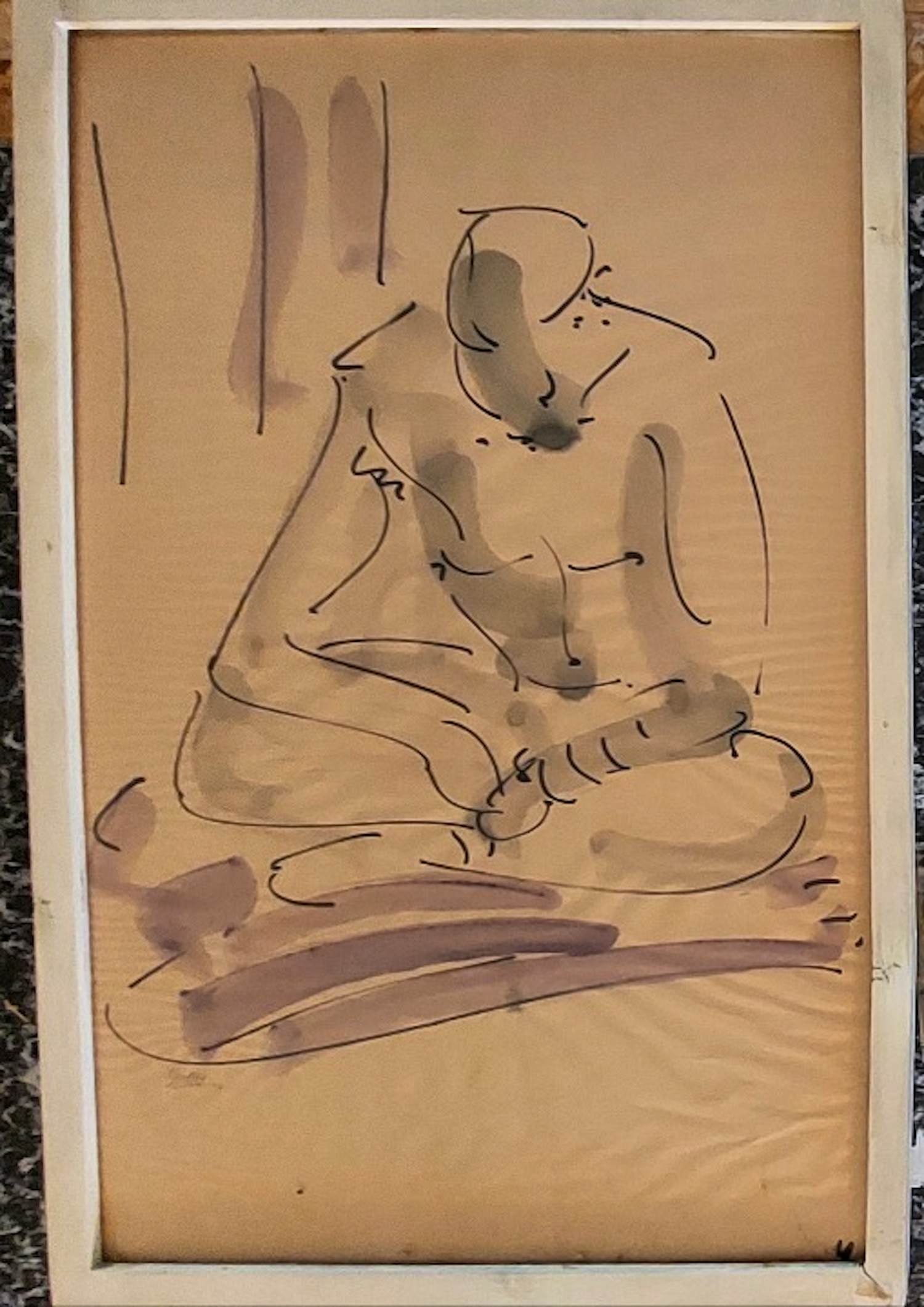 Yvette Goene - Zittend naakt kopen? Bied vanaf 50!