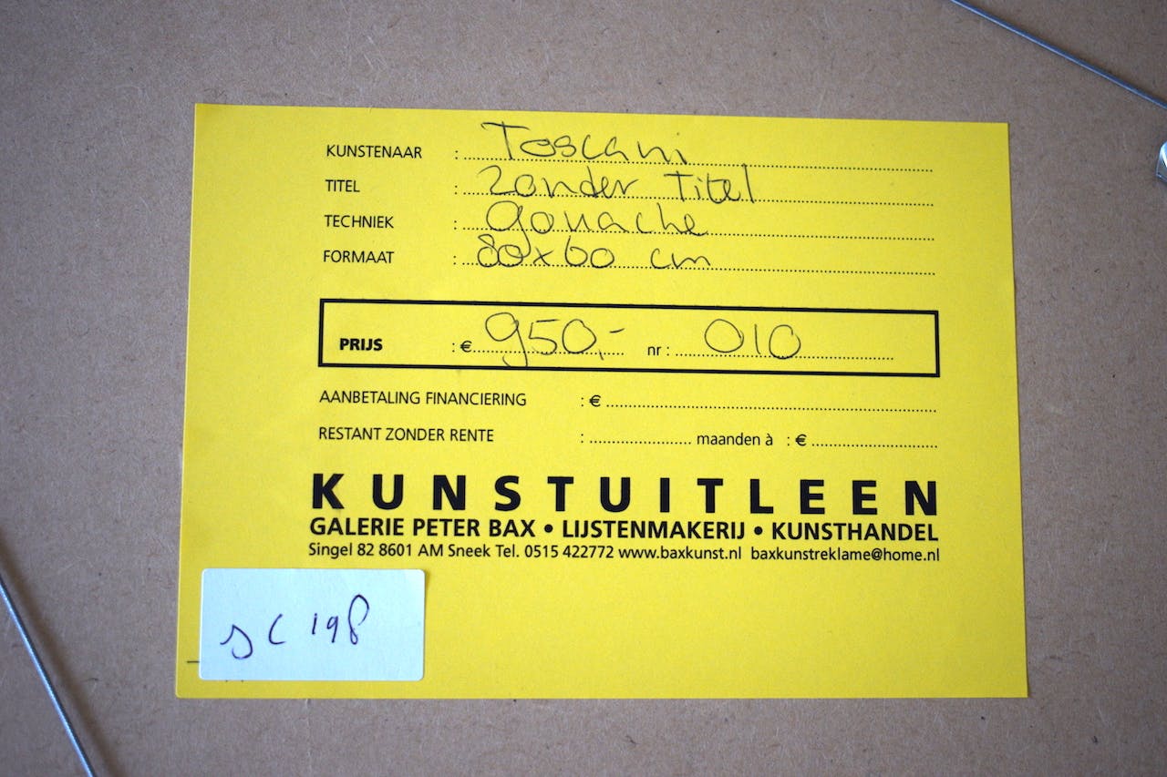 Bep Toscani - Gouache, Ingelijst kopen? Bied vanaf 199!