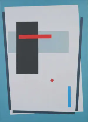 Eefje Bettman - Acryl op doek, Abstract-geometrische voorstelling - Ingelijst kopen? Bied vanaf 50!