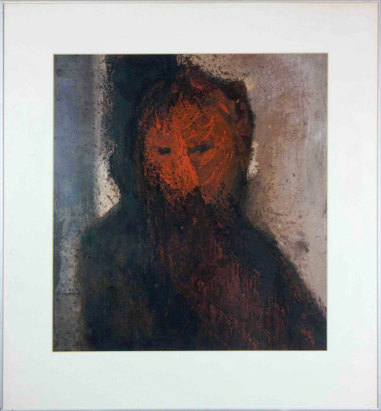 Joep Goeting - Gouache, Zonder titel - Ingelijst verkocht voor € 50!