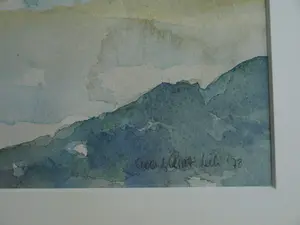 Niet of onleesbaar gesigneerd - Ingelijste aquarel , Wolkenlucht - 1978 kopen? Bied vanaf 1!