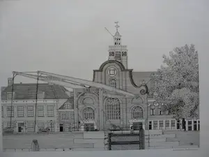 Sees Vlag - Zeefdruk: Rotterdam Delfshaven - 1979 kopen? Bied vanaf 70!
