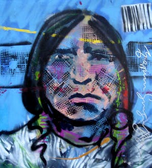 Espen Hagen - origineel schilderij op linnen : Jicarilla Indian (100 x 90 cm.) kopen? Bied vanaf 295!