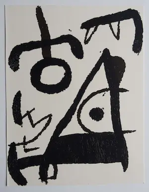 Joan Miro - Houtsnede 1973/75 " oplage 1.500 stuks ,Lelong ,Paris kopen? Bied vanaf 85!