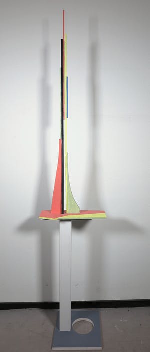 Paul Overhaus - Hout, Beschilderd sculptuur kopen? Bied vanaf 10!