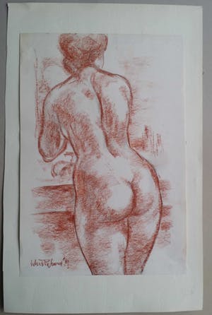 Klaas Pijlman - Naakt. Staande vrouw. kopen? Bied vanaf 1!