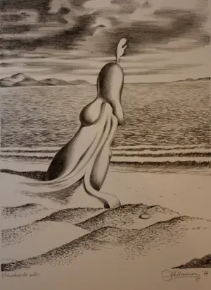 Joop Moesman - Litho: Windkracht 8 - 1984 kopen? Bied vanaf 159!