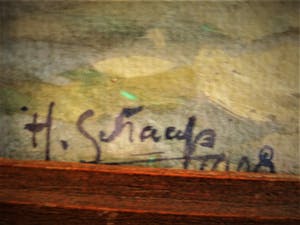 Hendrik Schaap - Delfts impressionist - 1908 - Gouache - "Bedrijvigheid in Haven" - gesigneerd kopen? Bied vanaf 10!