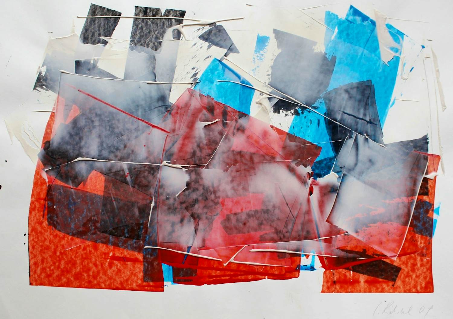 Isabella Ritschl - "Unterwolkenrot" 2009 - Gemälde - handsigniert kopen? Bied vanaf 180!