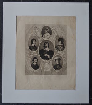 Niet of onleesbaar gesigneerd - Antoon van Dyk (naar), Charles Courtry (1846-1897), Portret Constantin Huijgens kopen? Bied vanaf 1!