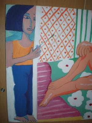 Niet of onleesbaar gesigneerd - Nuri Taub Me And my model 1991 kopen? Bied vanaf 1!