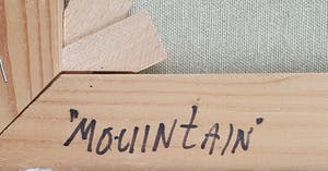 Hendrik Nijs - Schilderij: 'Mountain' (1997) - Zeer groot kopen? Bied vanaf 165!