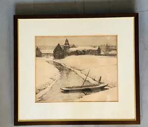 Willem Witjens - Boerenhoeve met bootje in winter kopen? Bied vanaf 1!