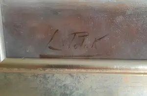 Niet of onleesbaar gesigneerd - L.Polak stilleven met ketel en eieren kopen? Bied vanaf 1!