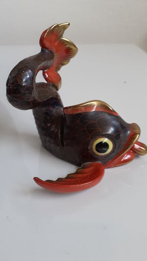 Porseleinfabriek Herend - Koi Fish Fishnet handpainted nr. 4 ( P84) kopen? Bied vanaf 35!