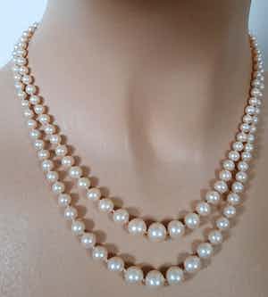 Vintage parel collier verkocht voor € 75!