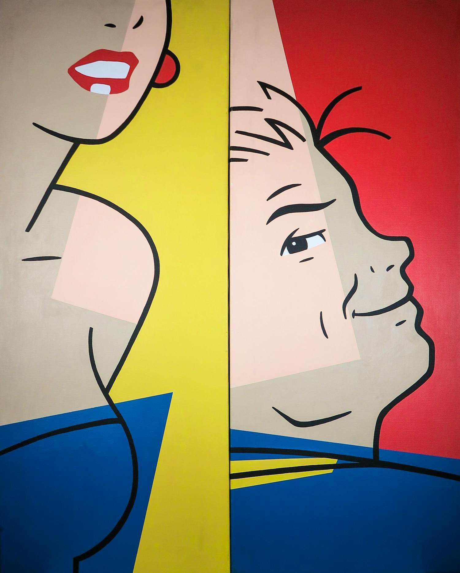 Luc Verschuuren - Acryl op doek, Au Choix I & III (Groot) kopen? Bied vanaf 350!