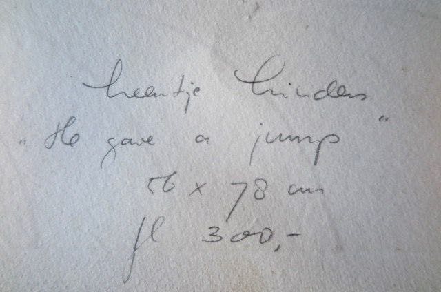 Leentje Linders - Henk Lubberding, TI-Raleigh Rennersploeg - Ets: : "He gave a jump" kopen? Bied vanaf 19!