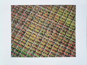 Karel J.A. Tomei - Westland tuinderij van bovenaf - originele foto kopen? Bied vanaf 45!