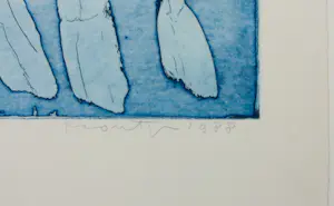 Jan Montyn - Kleurets op papier, Zonder titel - Ingelijst kopen? Bied vanaf 100!