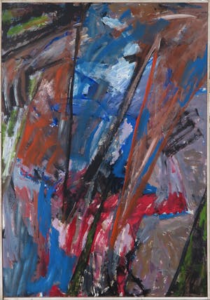 Jet Violier - Acryl op papier (bevestigd op paneel), Twee vrienden - Ingelijst (Zeer groot) kopen? Bied vanaf 1!