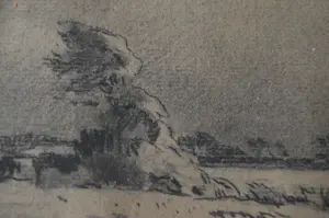 Willem Wenckebach - landschap met zeilboot op een meer. kopen? Bied vanaf 50!